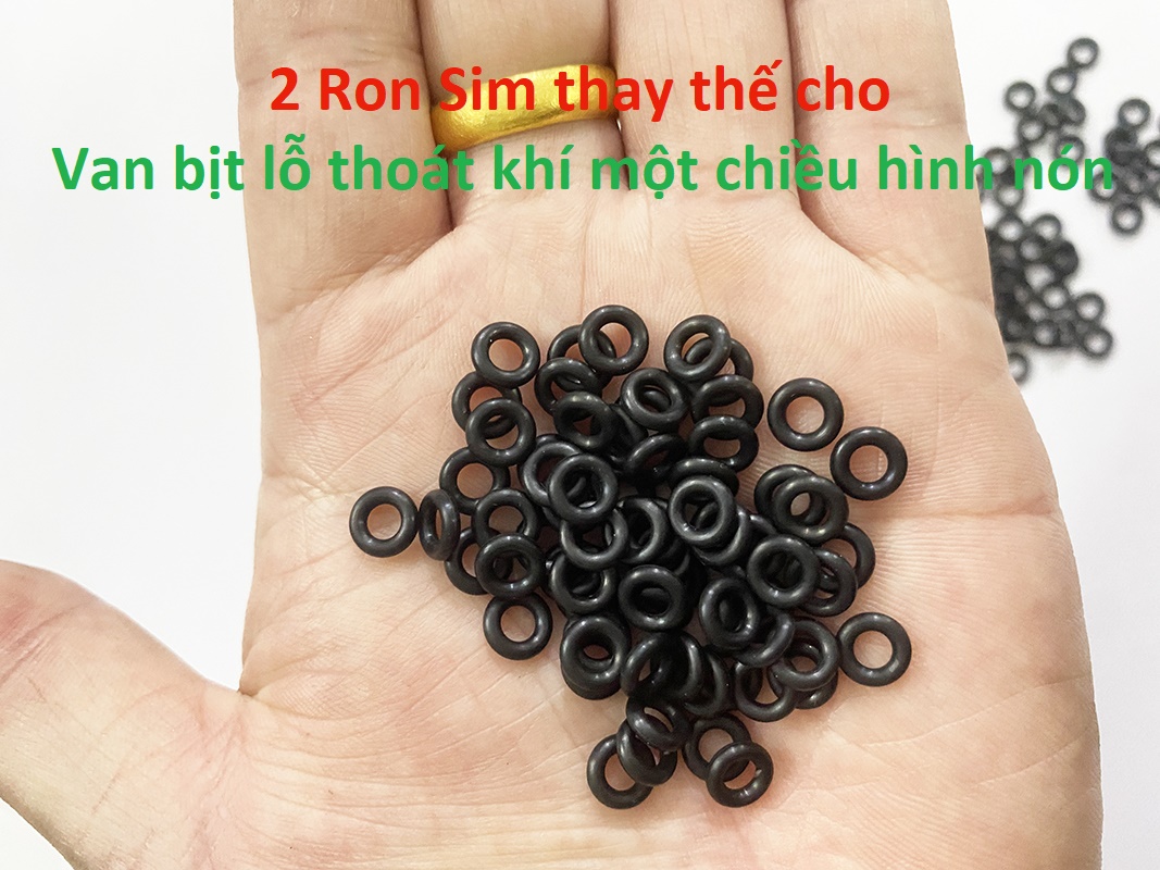 Combo 2 cái Gioăng Sim cao su cao cấp thay thế cho Van một chiều Hình Nón cho bơm tay cao áp, van bịt thoát khí, vạn khóa khi 1 chiều bịt kín bơm Ron, Doang, Doan, Roan, Roang, phon, pom, ti bơm, vòi bơm, đồng hồ áp