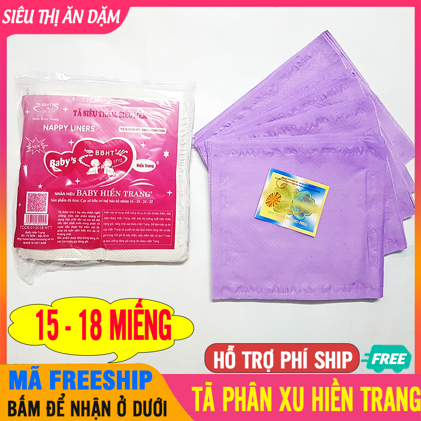 Tấm Lót Sơ Sinh HIỀN TRANG Mềm Mại, Thoáng Mát, Không Gây Bí Hơi, An Toàn Cho Bé - Tã Lót Phân Xu, Tã Em Bé, Miếng Lót Hiền Trang, Tã Cho Trẻ Sơ Sinh - Ta Lot Hien Trang - BTT00025
