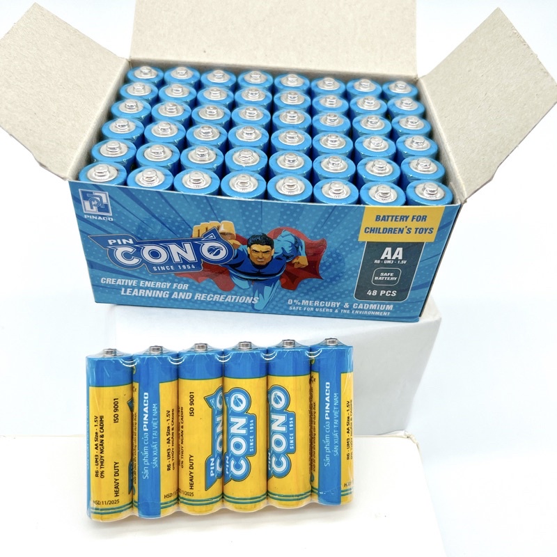 6 viên pin con ó aa 1.5v