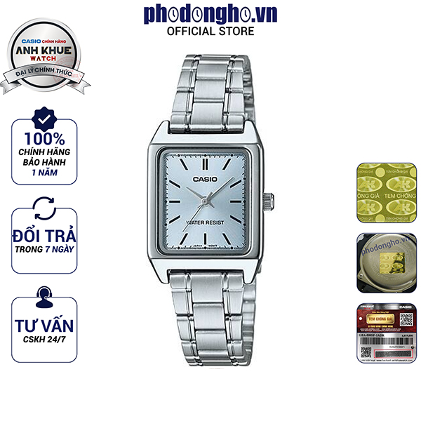 Đồng hồ nữ dây kim loại casio anh khuê ltp-v007d-2eudf