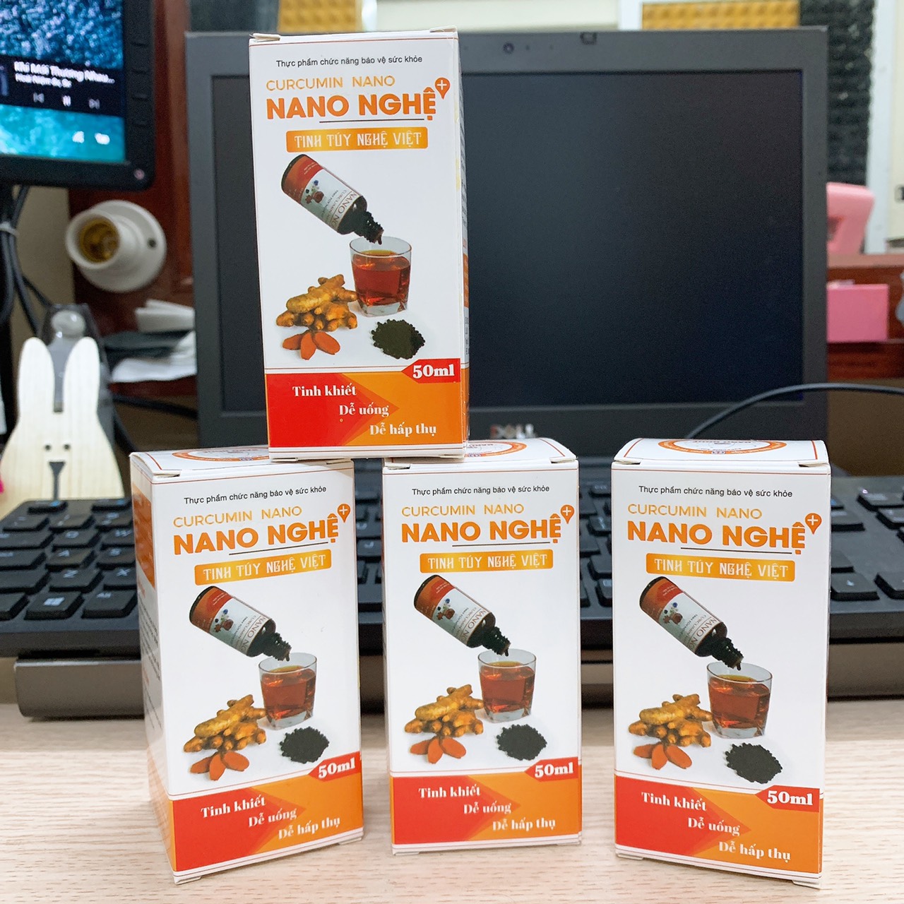 [Bảo vệ Dạ Dày] Combo 04 NANO NGHỆ - NANO CURCUMIN - Dạng Siro Viện Hàn Lâm