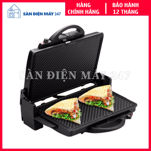 Máy kẹp nướng bánh mỳ doner kebap Tiross TS965 Hàng cao cấp Chính hãng, bảo hành 12 tháng, 6 mức điều chỉnh nhiệt độ, công suất 1900W