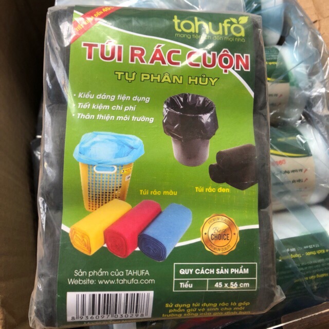 Túi Đựng Rác Tự Phân Huỷ 3 Cuộn/1Kg Không Lõi