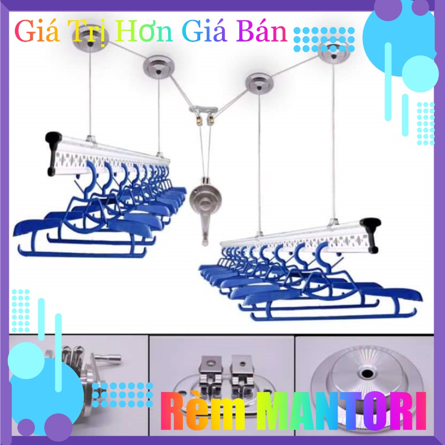Hàng nhập khẩu chính hãng, bộ giàn phơi thông minh bắt trần, mẫu giàn phơi quần áo nhập khẩu sankaku