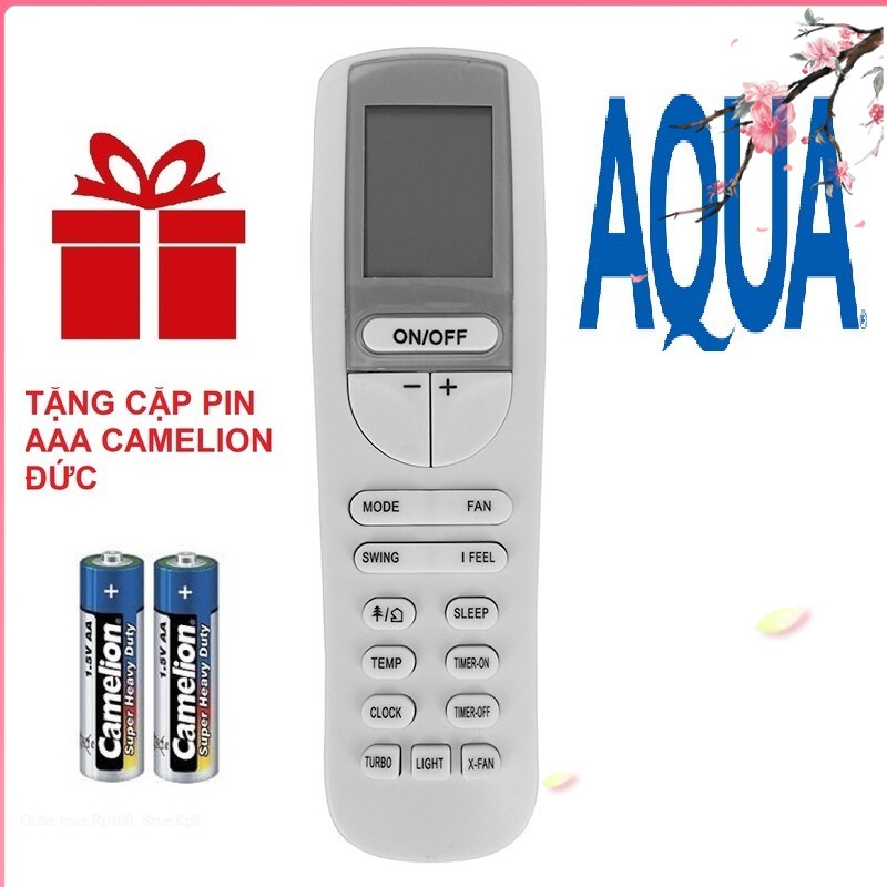 Remote máy lạnh aqua mẫu 4 - điều khiển điều hòa aqua mẫu 4