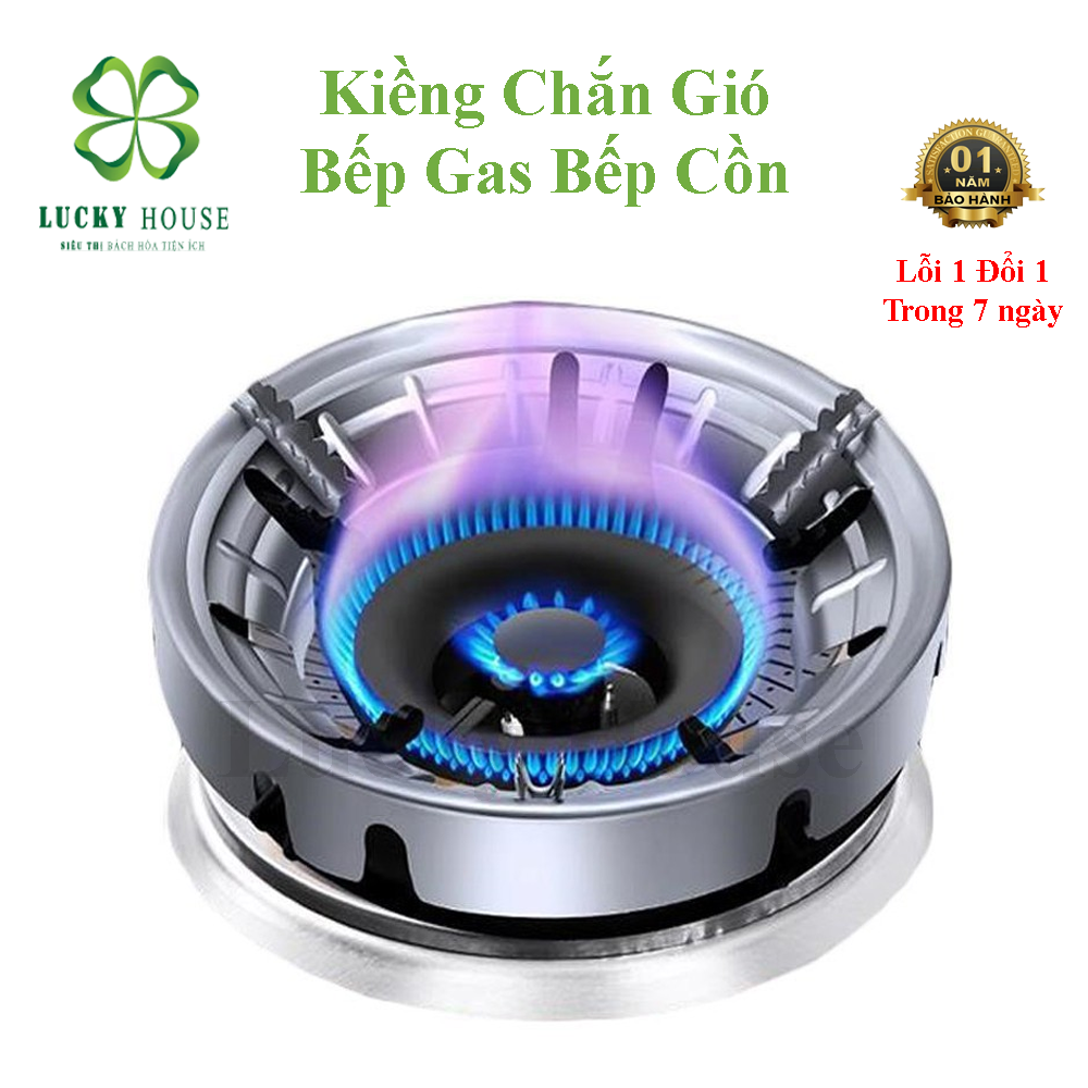 Kiềng chắn gió cho bếp ga bếp cồn , Kiềng chống tản nhiệt chắn gió bếp gas 4 chân dùng được mọi loại bếp gas