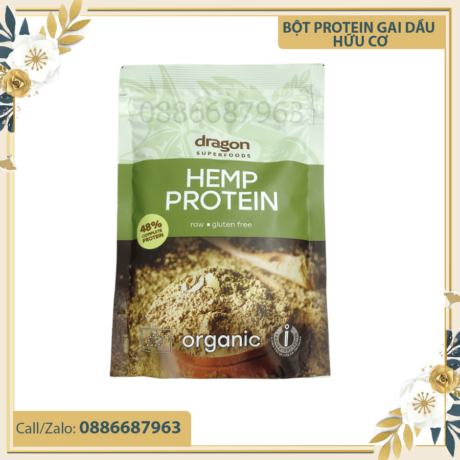 Bột Protein Gai Dầu Hữu Cơ Dragon Superfoods 200g