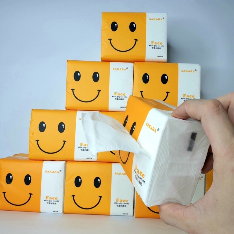 Hàng chính hãng- thùng 30 gói giấy ăn sakara siêu dai siêu mịn