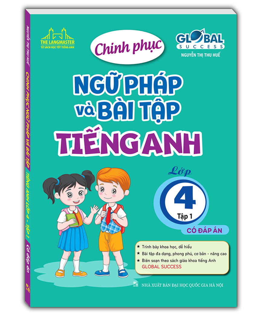 Sách - GLOBAL SUCCESS - Chinh phục ngữ pháp và bài tập tiếng anh lớp 4 tập