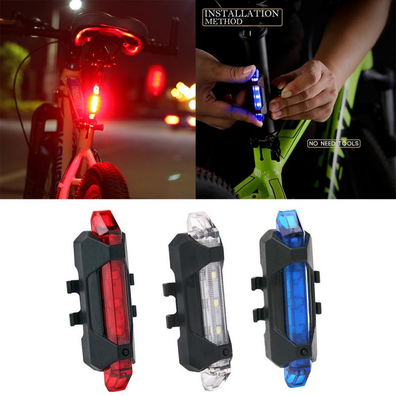 Đèn xe đạp hậu LED thể thao,đèn hậu xe đạp siêu sáng,đèn led xe đạp đèn tín hiệu gắn xe đạp có cổng sạc USB