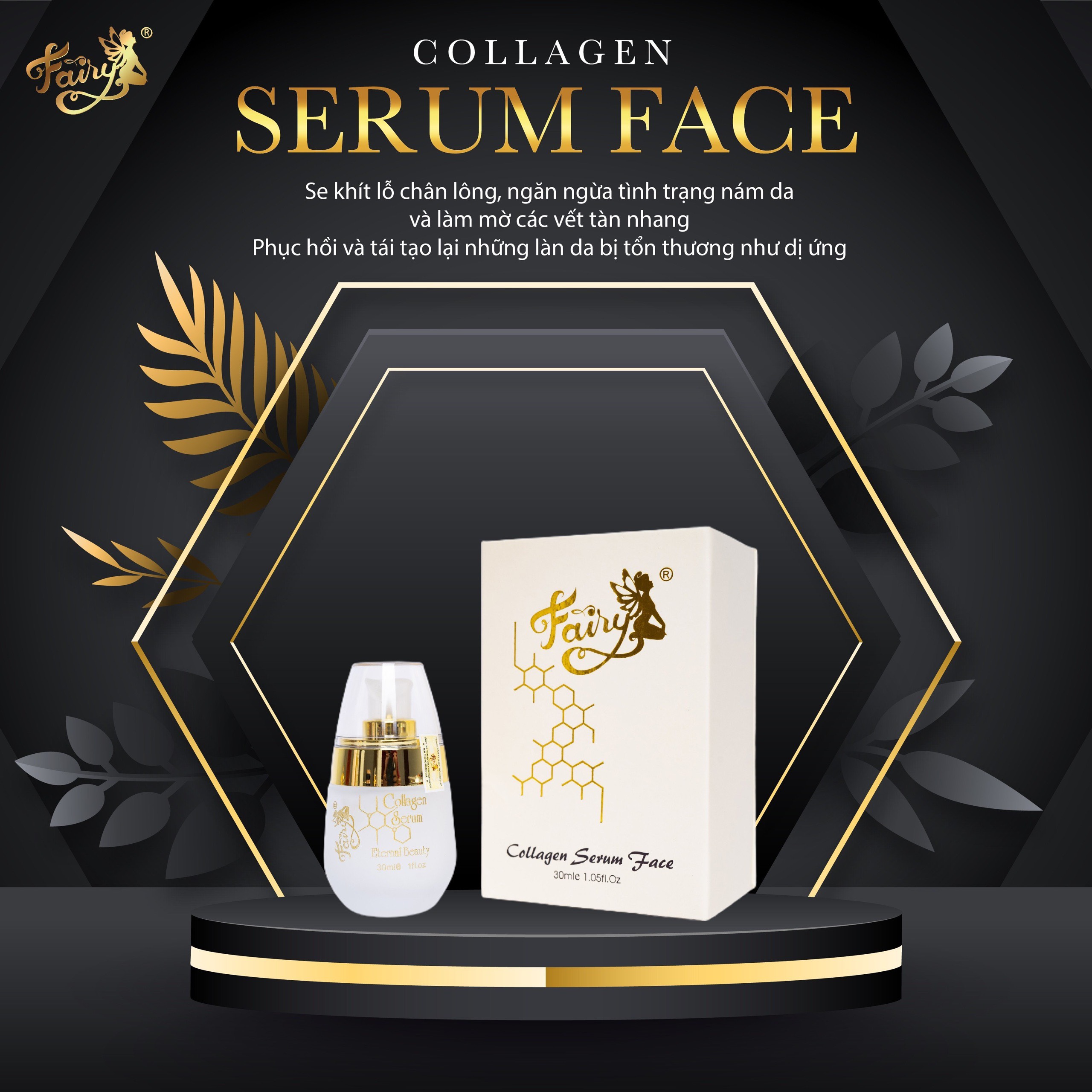Serum Trắng Mịn Căng Bóng Cho Da Collagen Fairy 30ml