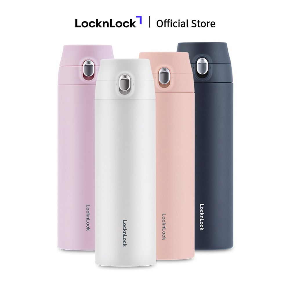 Bình Giữ Nhiệt LockLock Feather Light 500ml LHC3257 - Thép không gỉ SUS304 Mặt Gương Điện Phân Giữ Lạnh Giữ Nhiệt Tốt