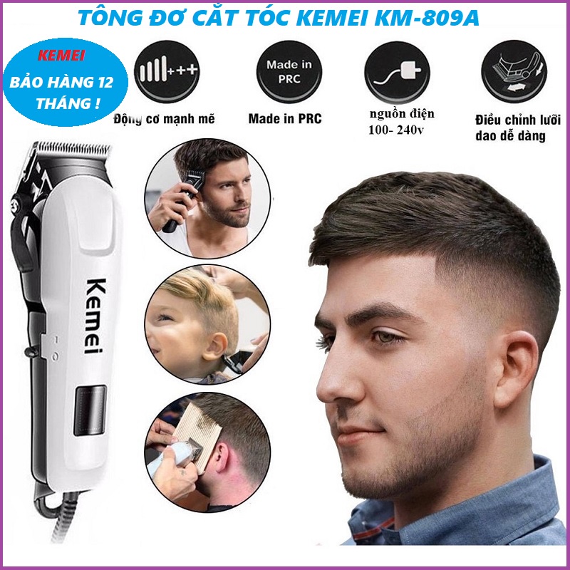 Tông đơ cắt tóc usa barber kemei pro km-809a thế giới tông đơ - tông đơ cắt tóc không dây chuyên nghiệp kemei pro km-809a 1 bảo hành 12 tháng, động cơ khỏe và bền bỉ, thiết kế đẹp và sang trọng
