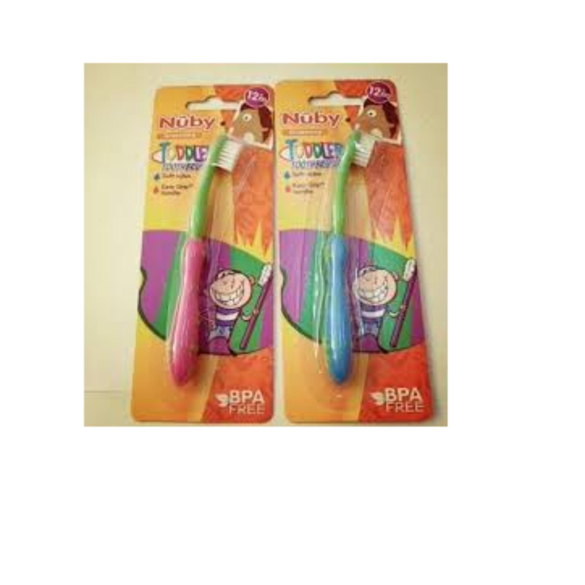 Bàn chải đánh răng Nuby lông mềm cho bé-bé gái