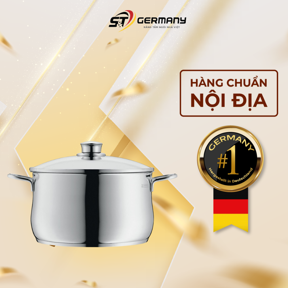Nồi WMF Diadem Plus 20cm 3,7L kèm vung kính cao cấp sang trọng nội địa Đức GermanySNT 240203