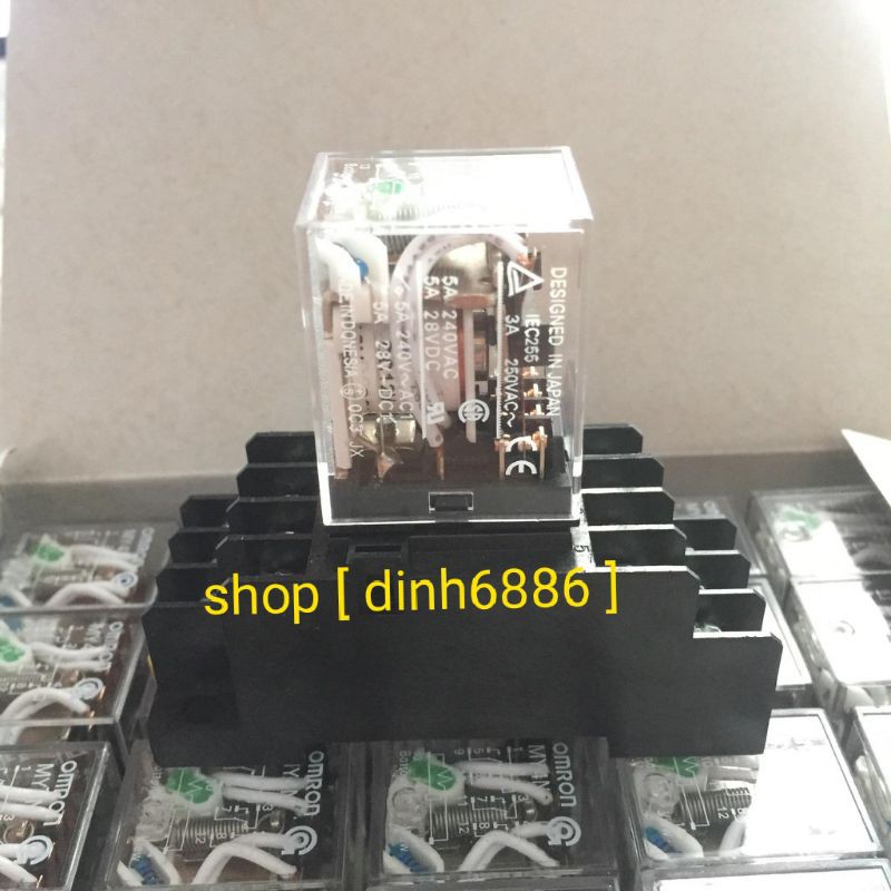 Relay, rơ le trung gian my4n - 24v