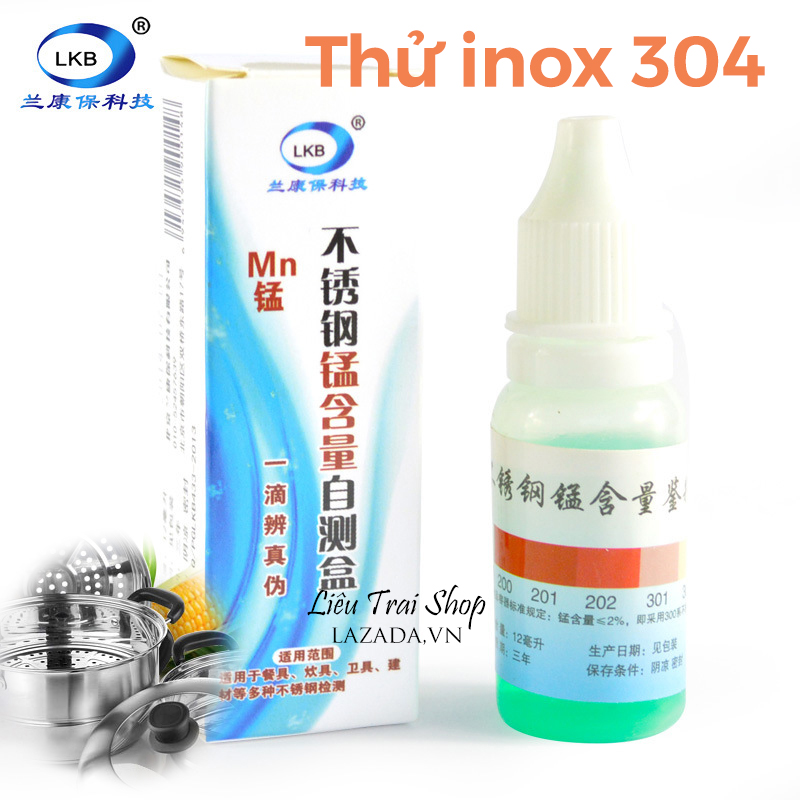 Dung dịch phân biệt thử inox 304 với inox 2xx  test inox 304