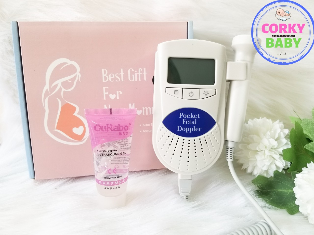 Máy đo tim thai tại nhà Fetal Doppler- an toàn tiện dụng cho mẹ và bé