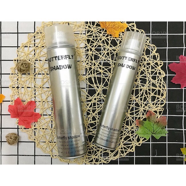 [Hoàn Tiền 15%]Gôm xịt tóc tạo kiểu cứng butterfly