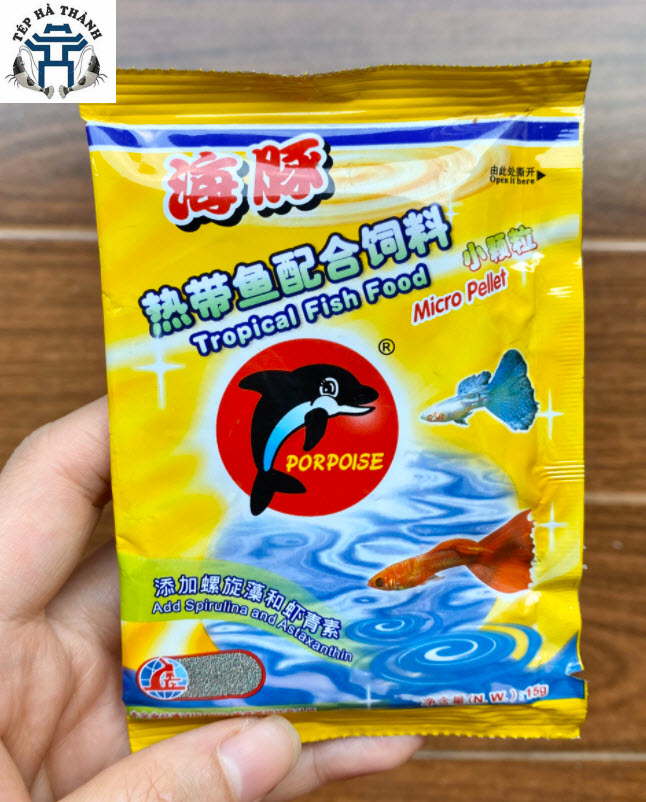 [Hoàn Tiền 10%] Thức Ăn Cá Bảy Màu Propoise Tropical Fish Food 15Gr -Cám Cá Giúp Tăng Màu Tăng Màu, Giá Rẻ