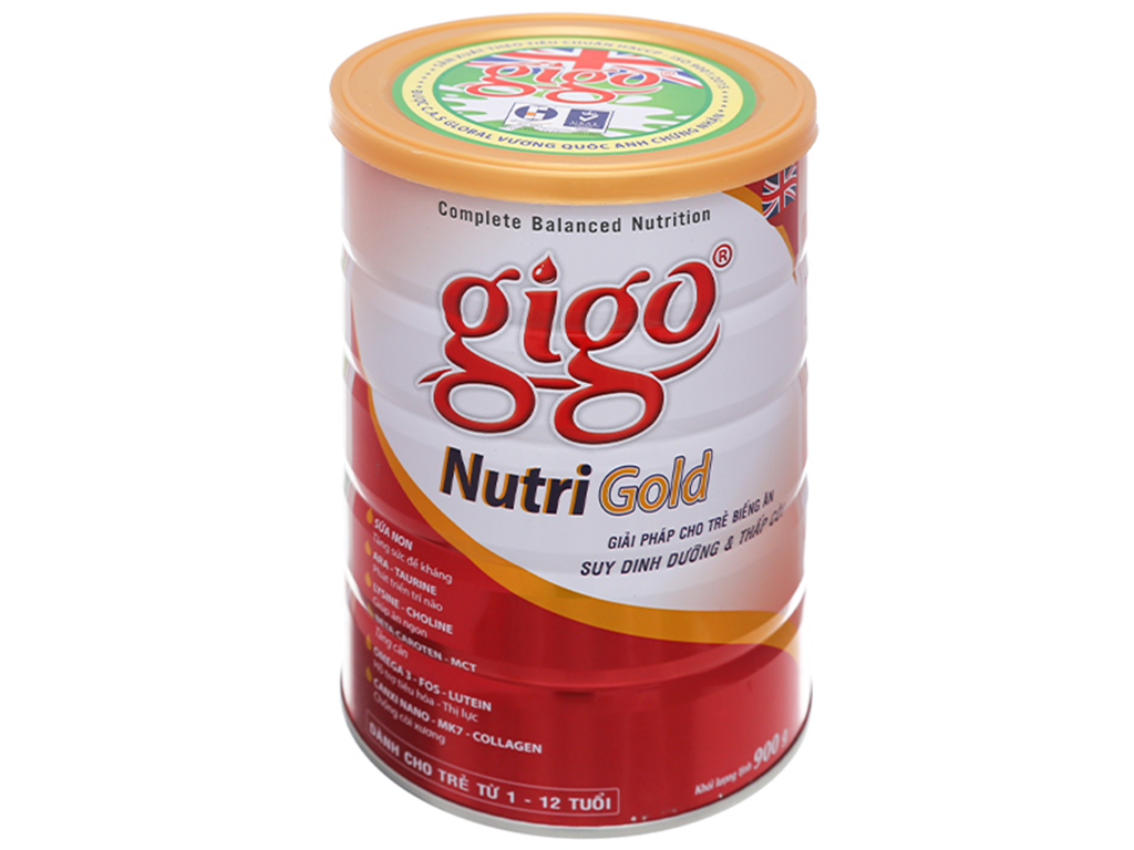 Sữa bột gigo nutri gold 900g dành cho trẻ 1- 12 tuổi
