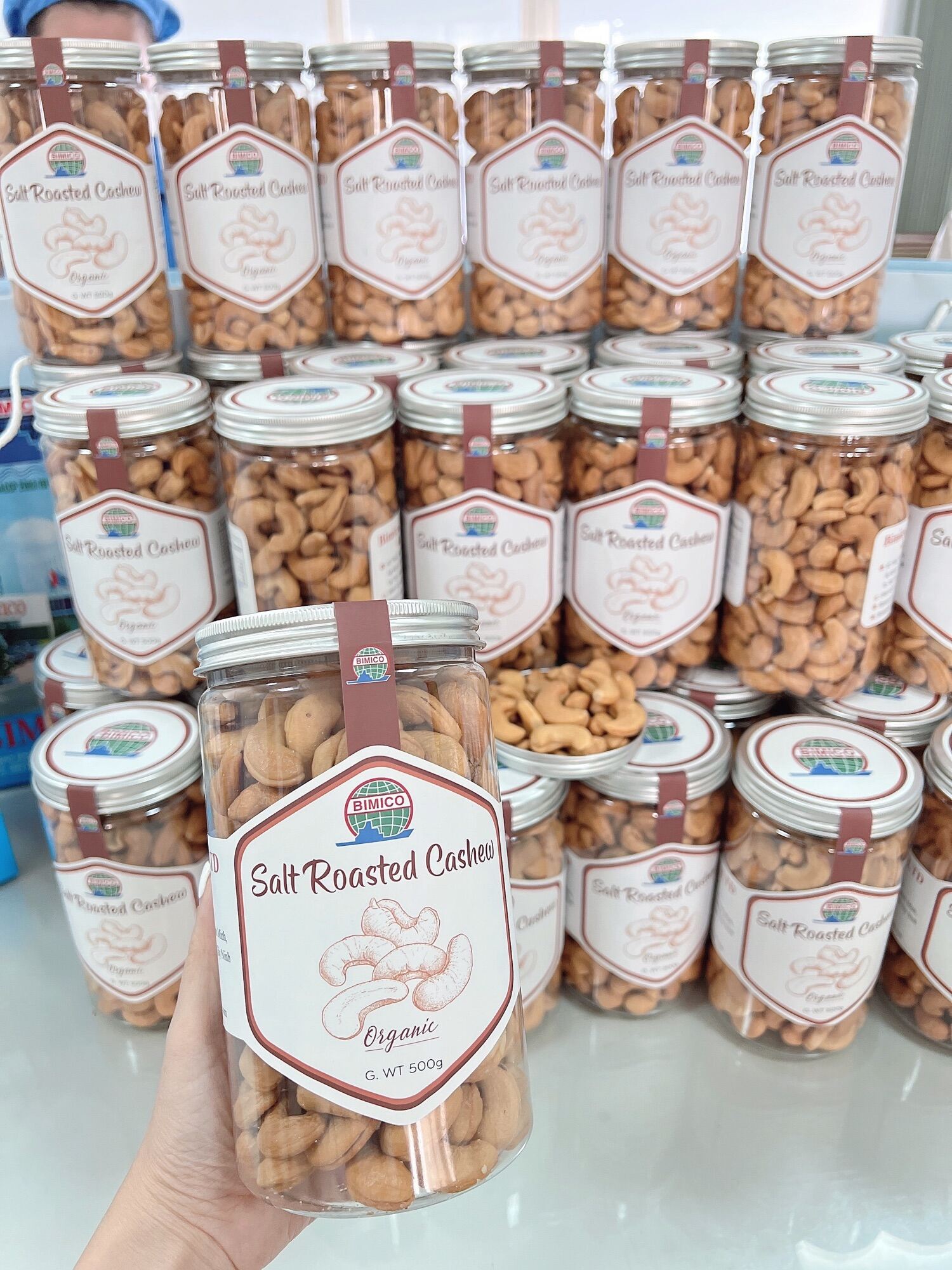 Hạt điều rang muối tách vỏ sẵn 500gr - freeship max - bimico