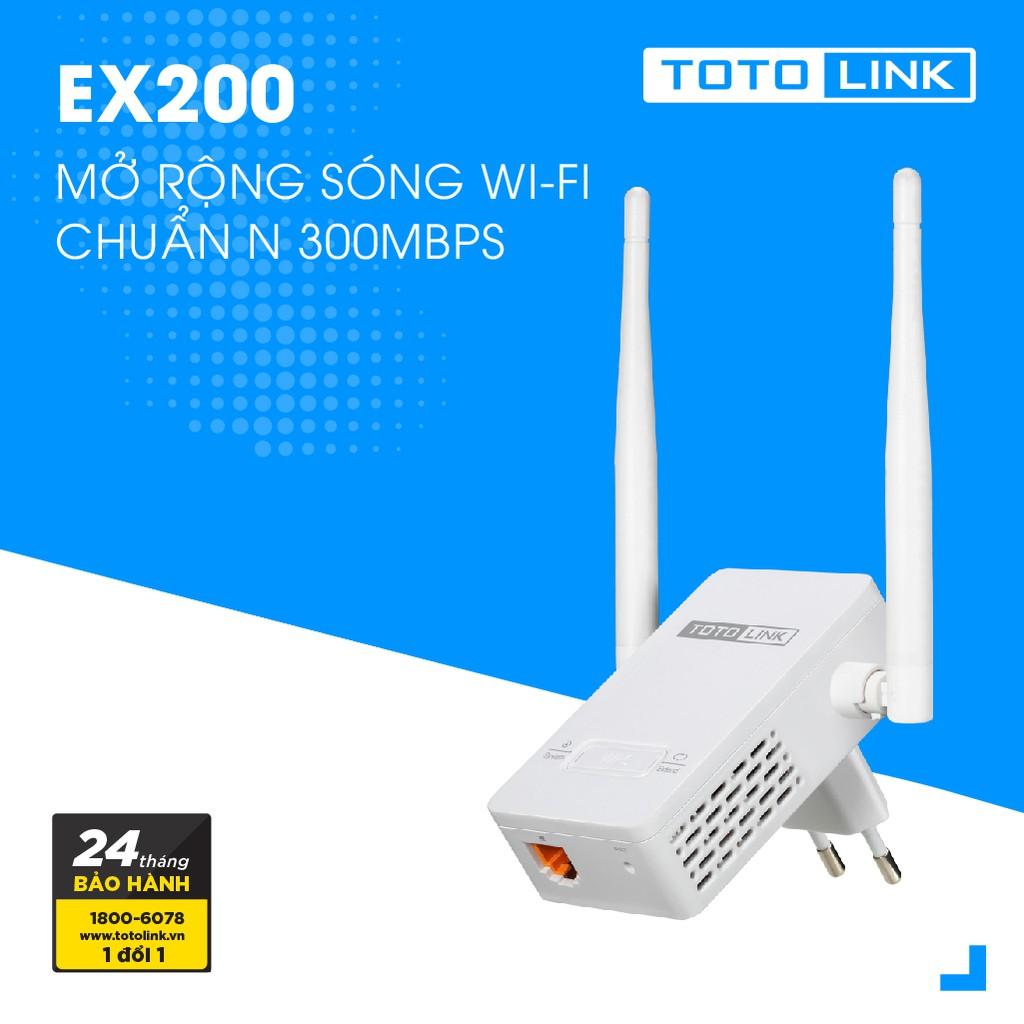 [HCM]Thiết Bị Mở Rộng Sóng WiFi TOTOLINK EX200_V1 - Hãng phân phối chính thức