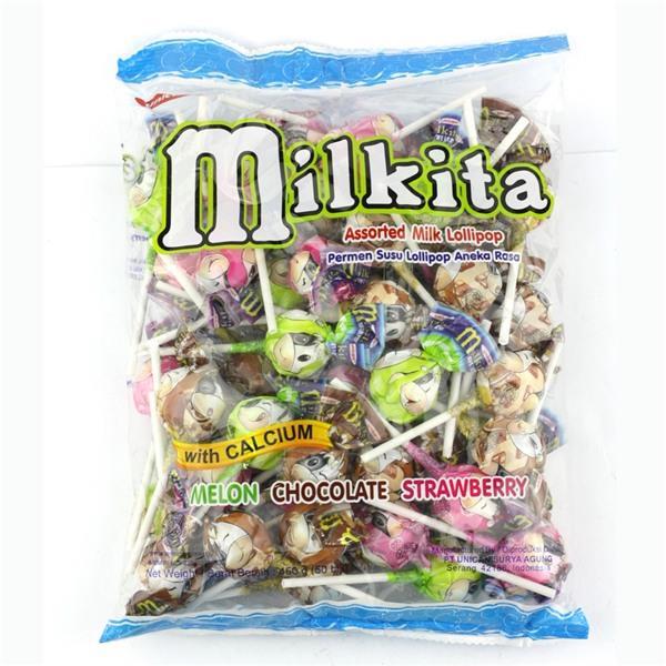 [HCM]Kẹo Mút Sữa Milkita Gói 50 Que 450gr