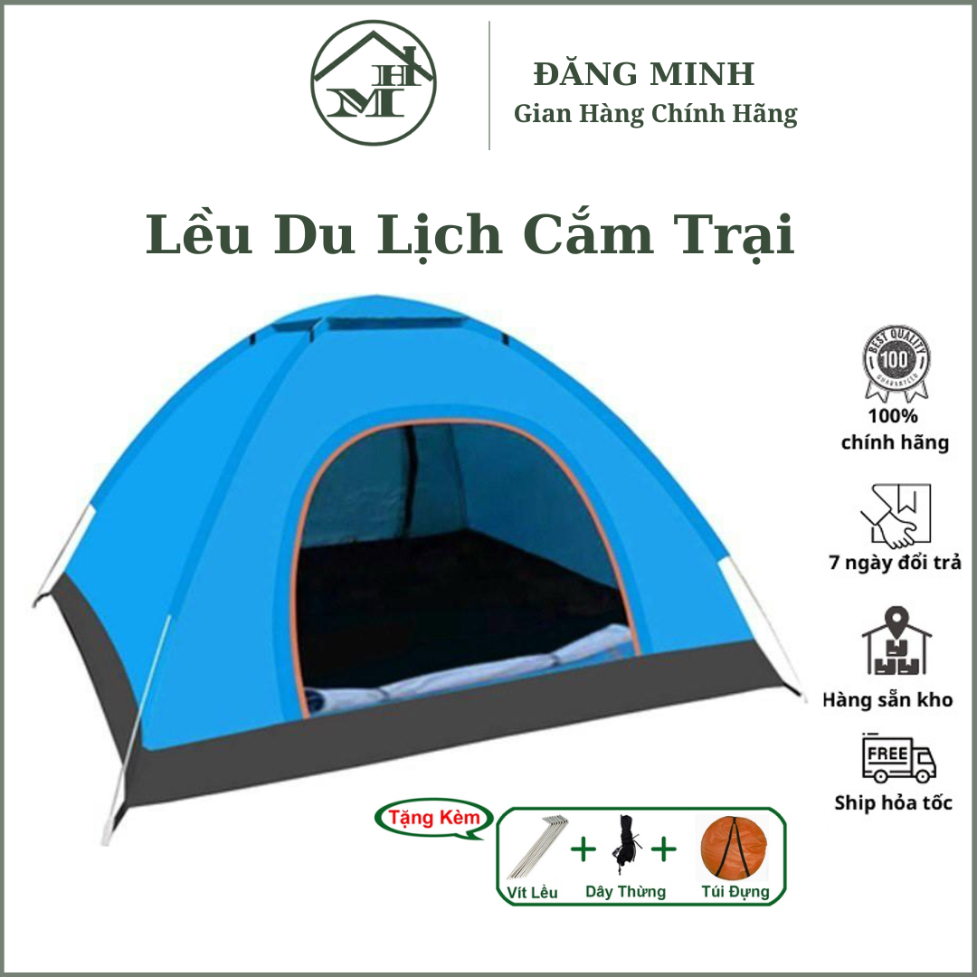 Lều Dã Ngoại Tự Bung 2-4 Người Lều Du Lịch ,Lều Cắm Trại ,Lều Đi Phượt