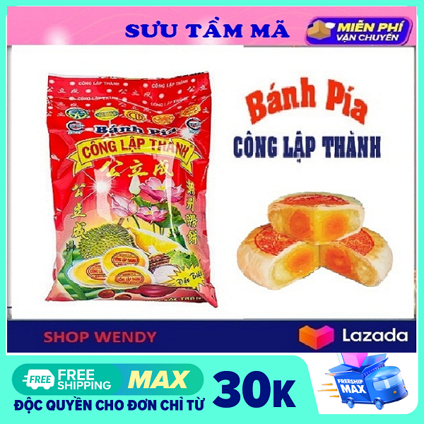 5 Gói Bánh Pía Đặc Sản Vũng Thơm Sóc Trăng - 1 Gói 300g - Vị Sầu Riêng Trứng Muối{ Bánh Trung Thu, Bánh Kẹo, Bánh Pía, Lạp Xưởng, Đặc Sản Sóc Trăng }
