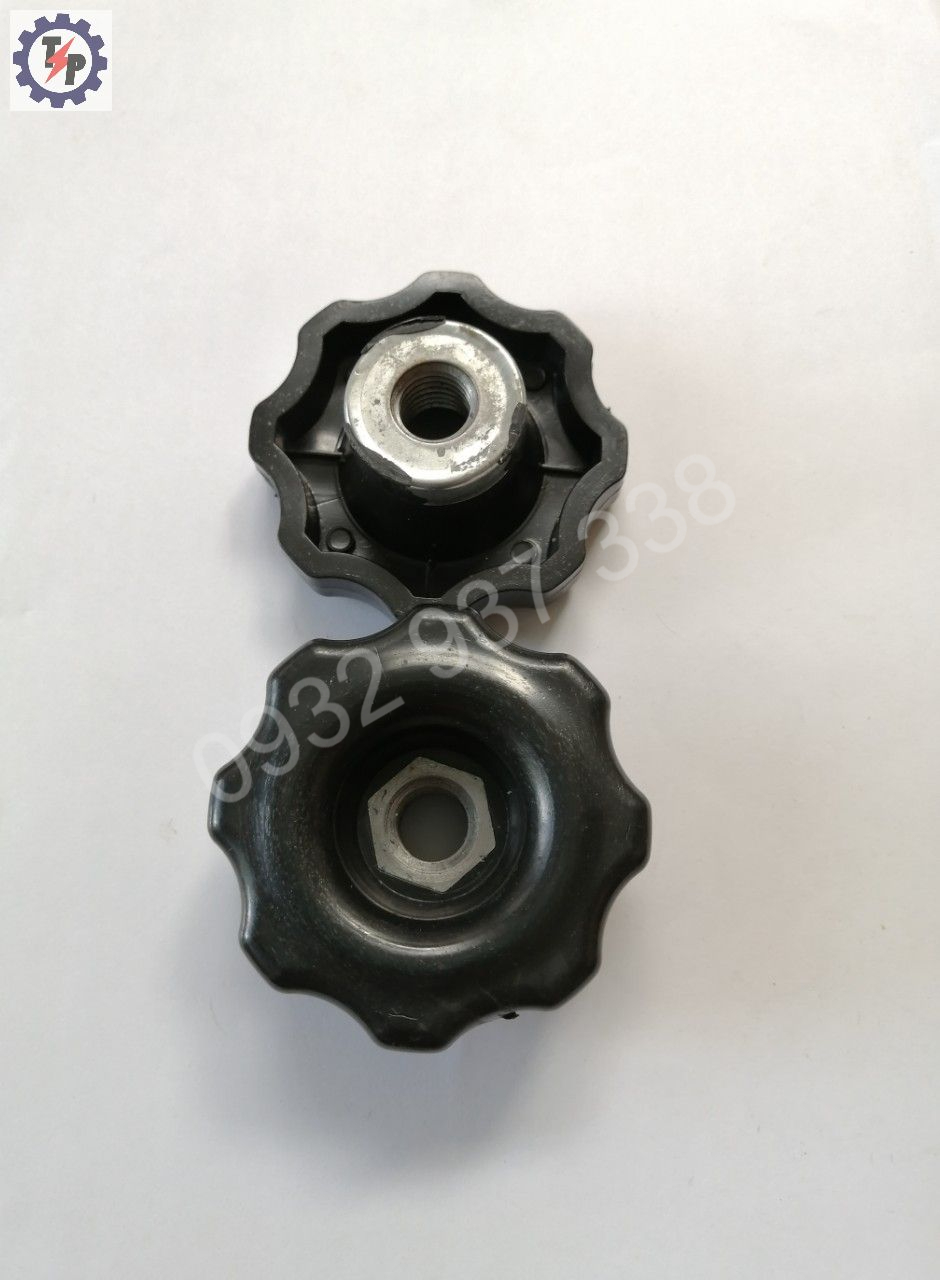 Núm vặn ren trong xuyên lỗ m8-m10-m12-m14-m16, đường kính ngoài 67mm