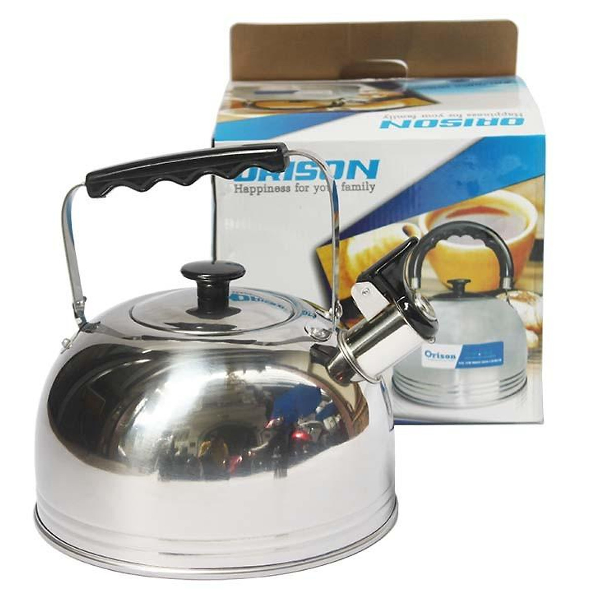 Ấm siêu tốc 4L- ấm reo đun nước orison inox cao cấp- ấm đun nước inox