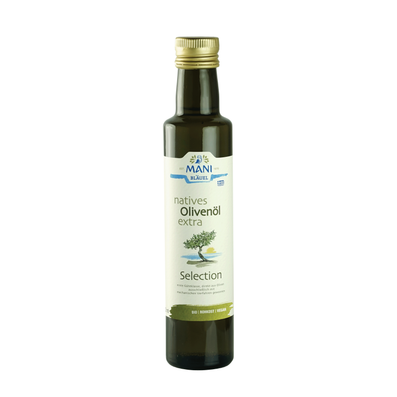 Dầu Extra Virgin Olive Mani Hữu Cơ nguyên chất ép lạnh 250ml/500ml/1lit