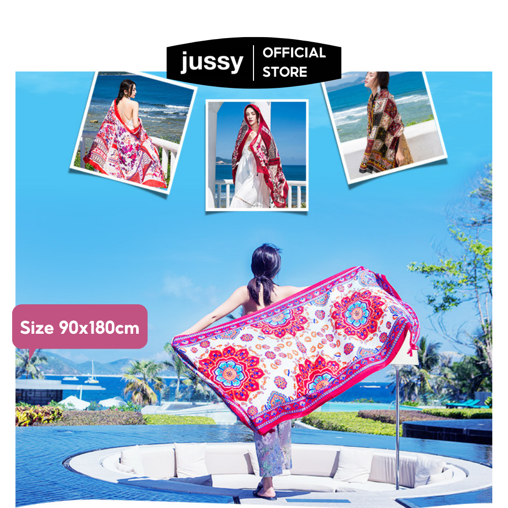 Khăn Choàng Thổ Cẩm Đi Biển Che Nắng Mẩu Mới Hot Trend