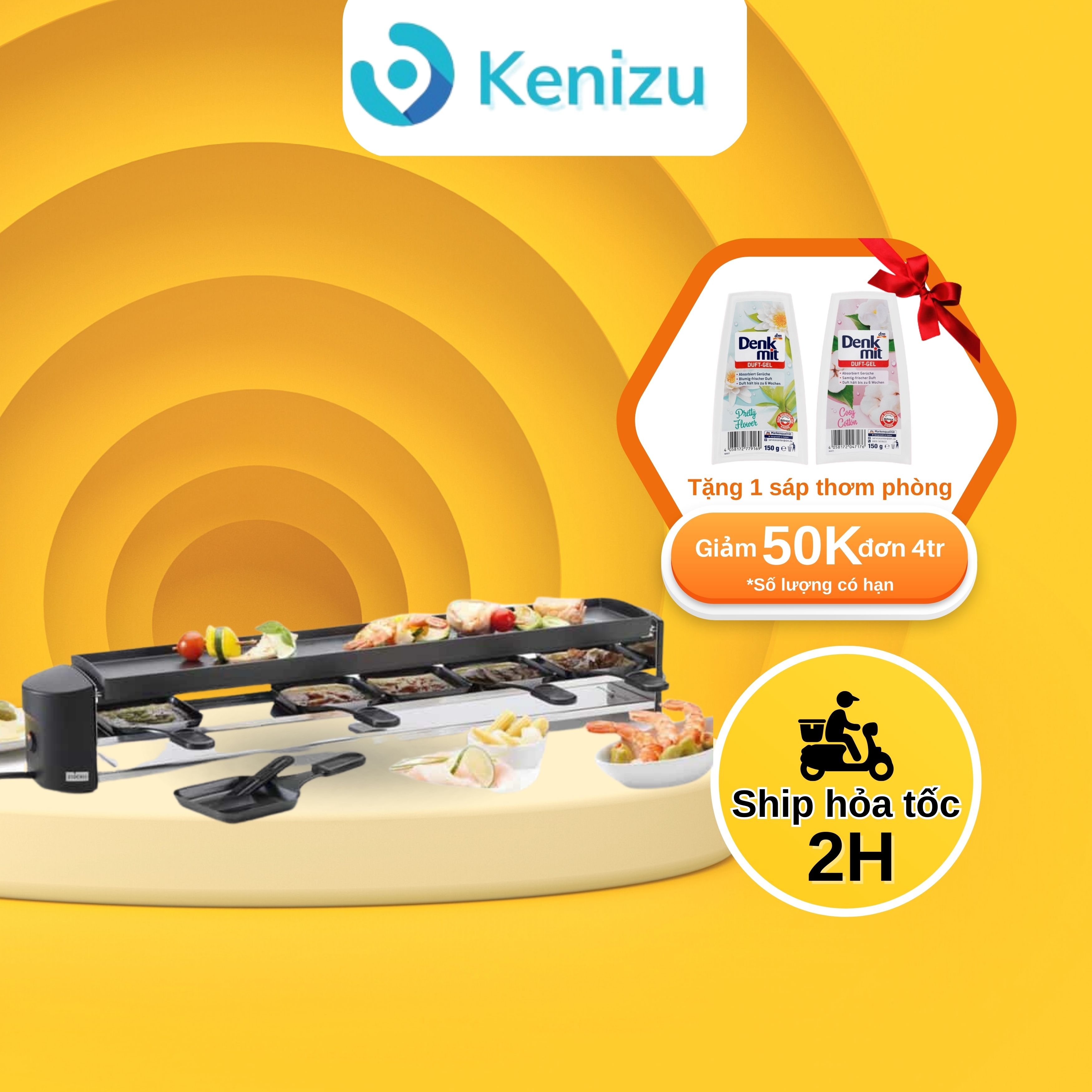 Bếp nướng 2 tầng Stockli Raclette Grill Cheesmax 6 người ăn - Bảo hành 12 tháng - Nhập khẩu Đức