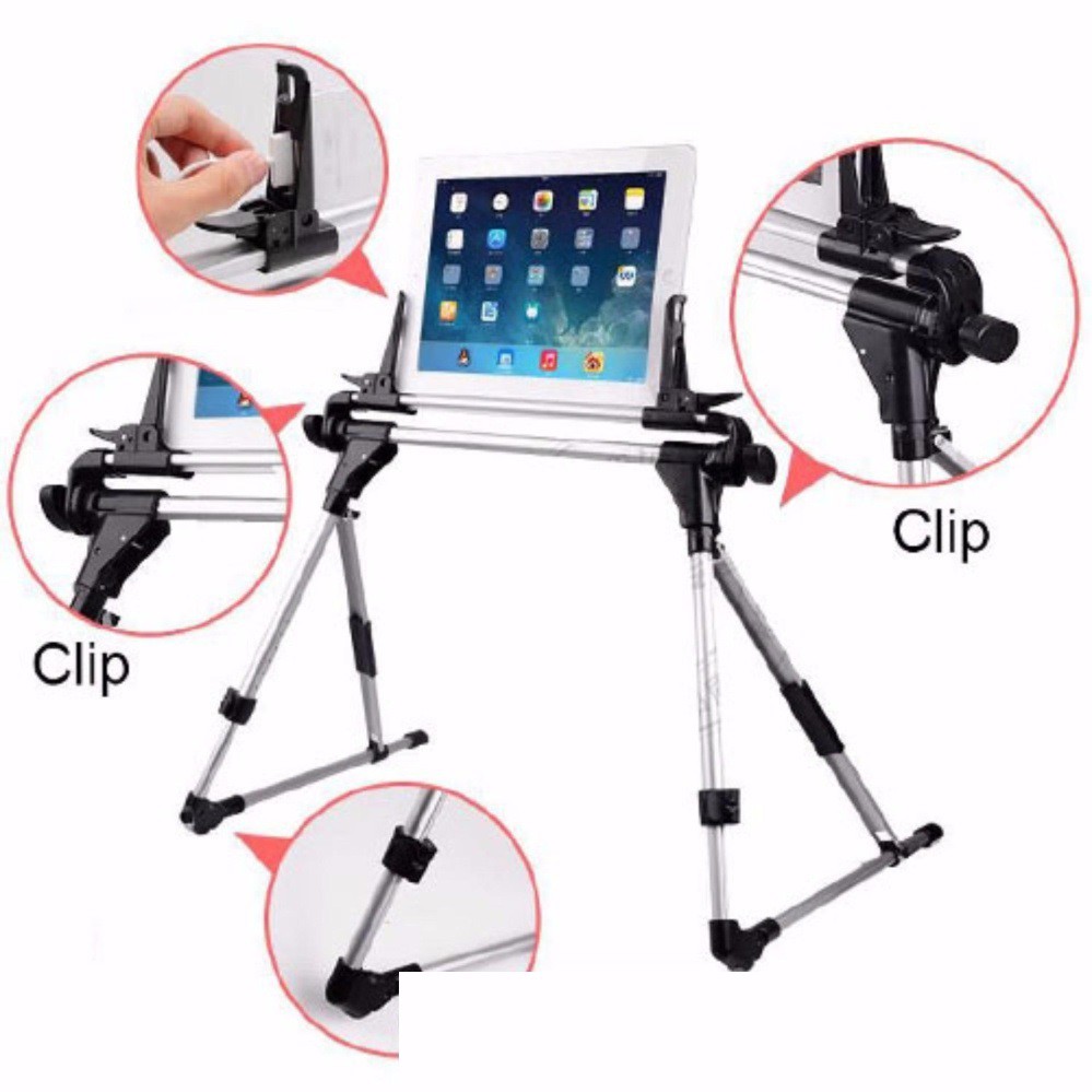 Giá đỡ máy tính bảng IPAD STAND 201-S 3 khớp đa năng(dùng cho tất cả các dòng điện thoại và máy tính bảng)