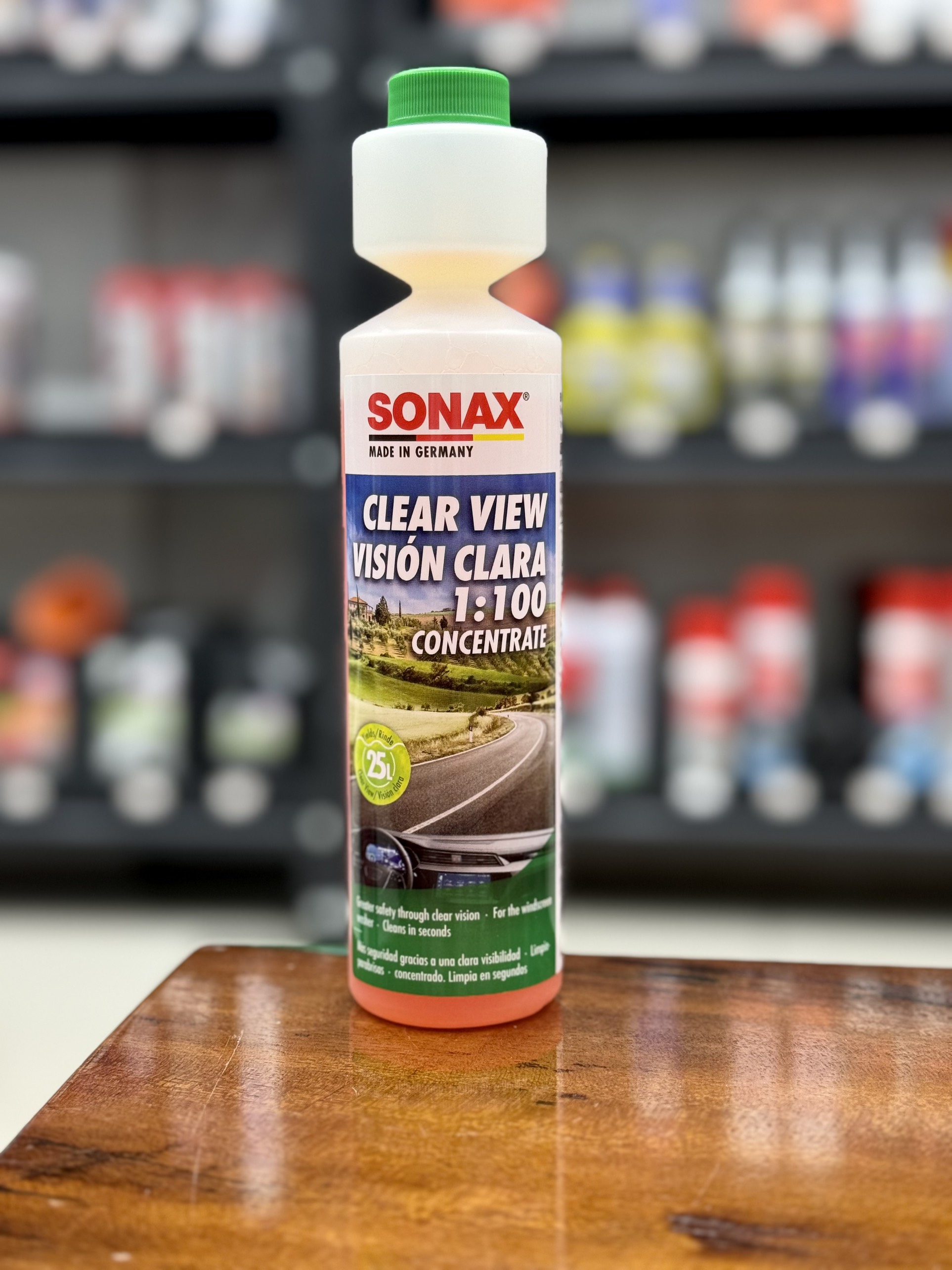 Dung dịch rửa kính đậm đặc sonax clear view 1:100 371141 250ml