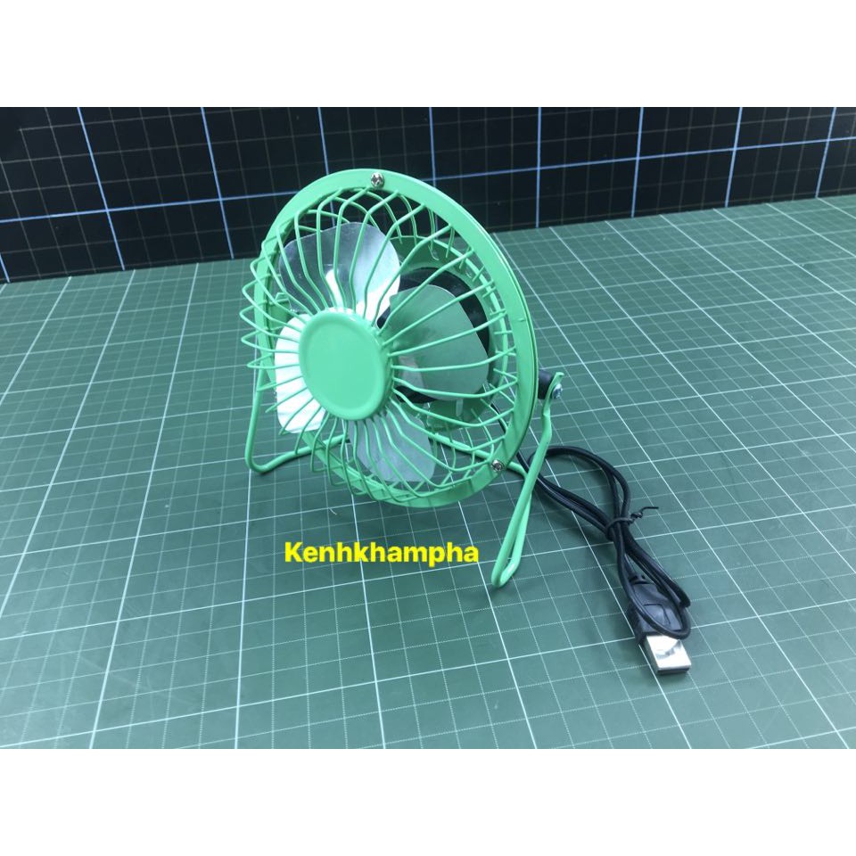 Quạt usb mini cánh kim loại làm lò nướng