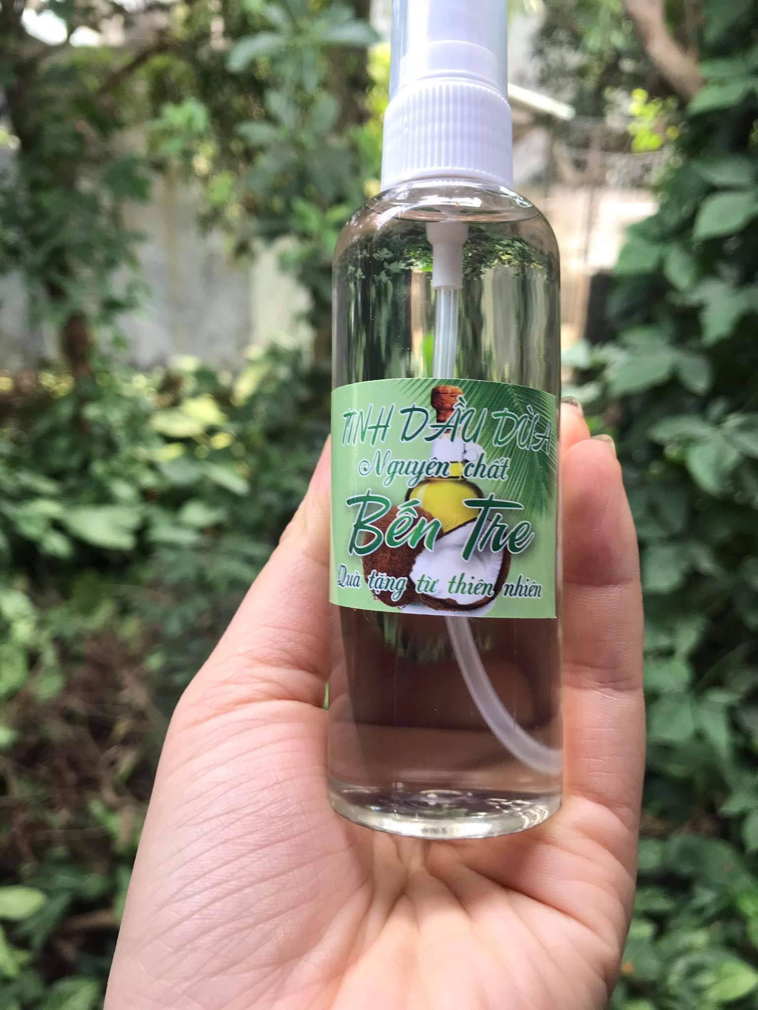 CHAI DẦU DỪA NGUYÊN CHẤT TỪ BẾN TRE ÉP LẠNH DẠNG XỊT 130ML