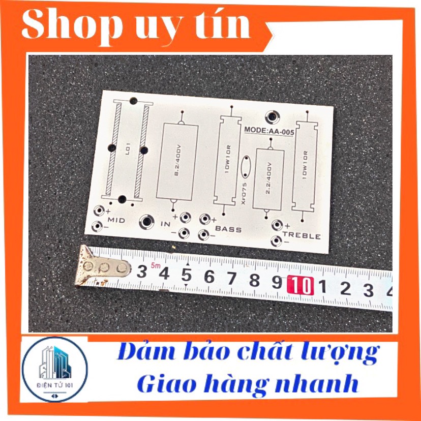 Bo mạch in PCB phân tần loa Trung và Trép dùng lắp loa kéo
