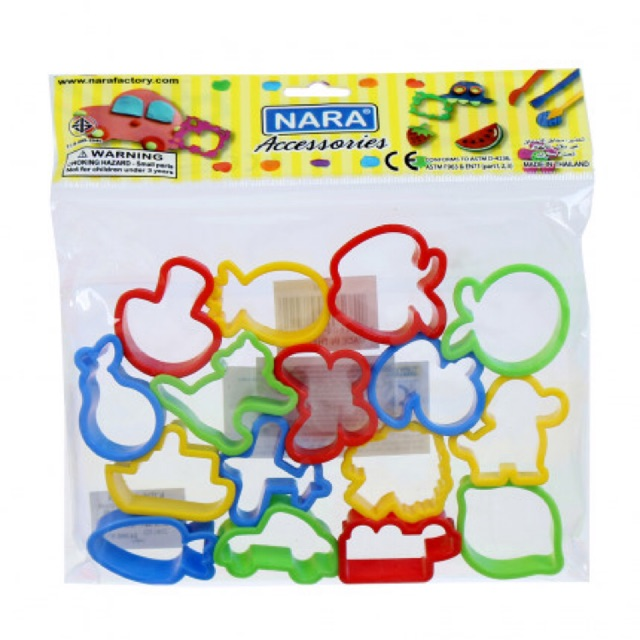Bộ khuôn nặn 16 món kiddy clay 16sm