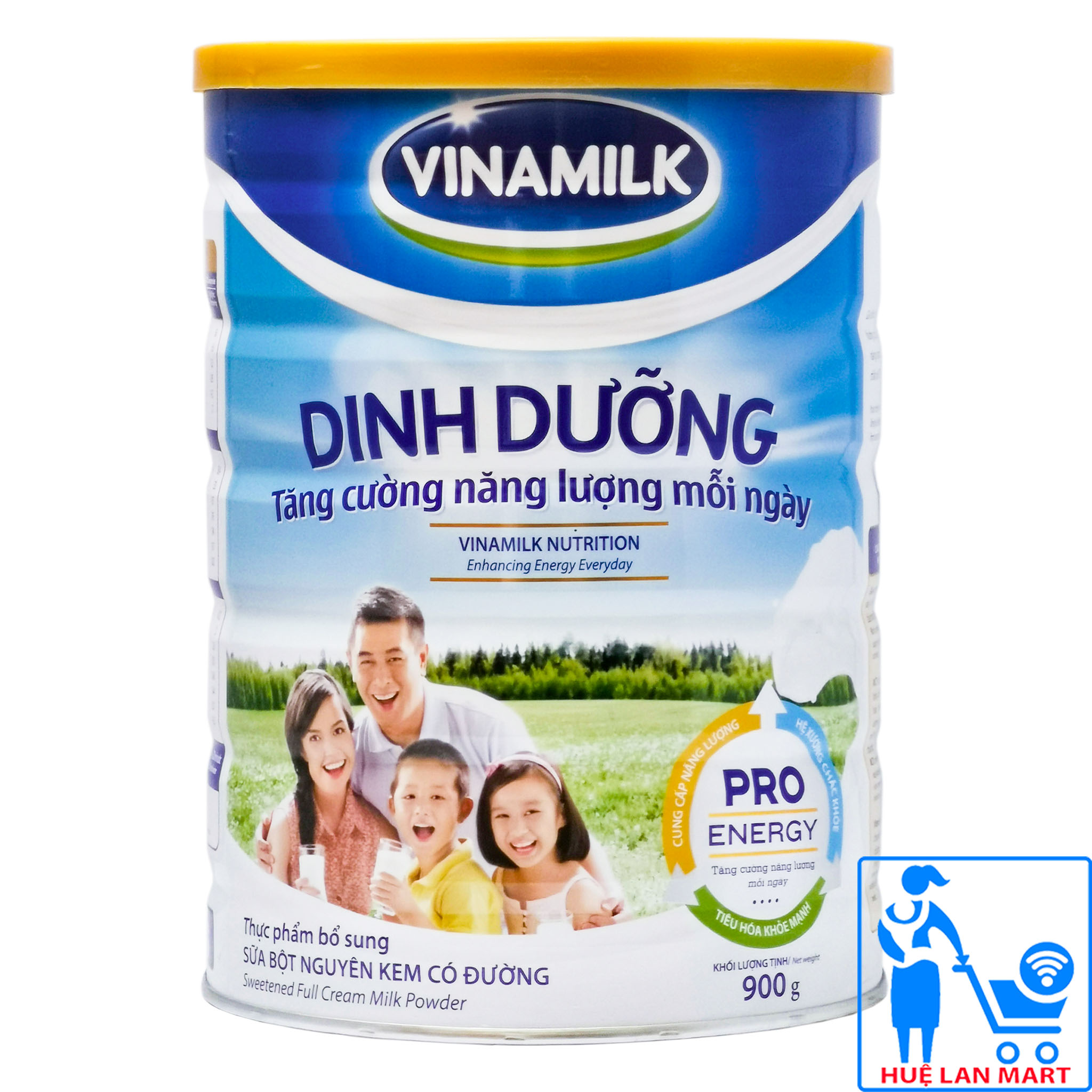 Sữa bột vinamilk nguyên kem có đường dinh dưỡng hộp 900g