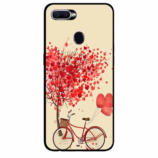 [HCM]Ốp Cường Lực Dẻo Đen Dành Cho Oppo A12 - A7 (A5s) Mẫu Xe Đạp Tình Yêu