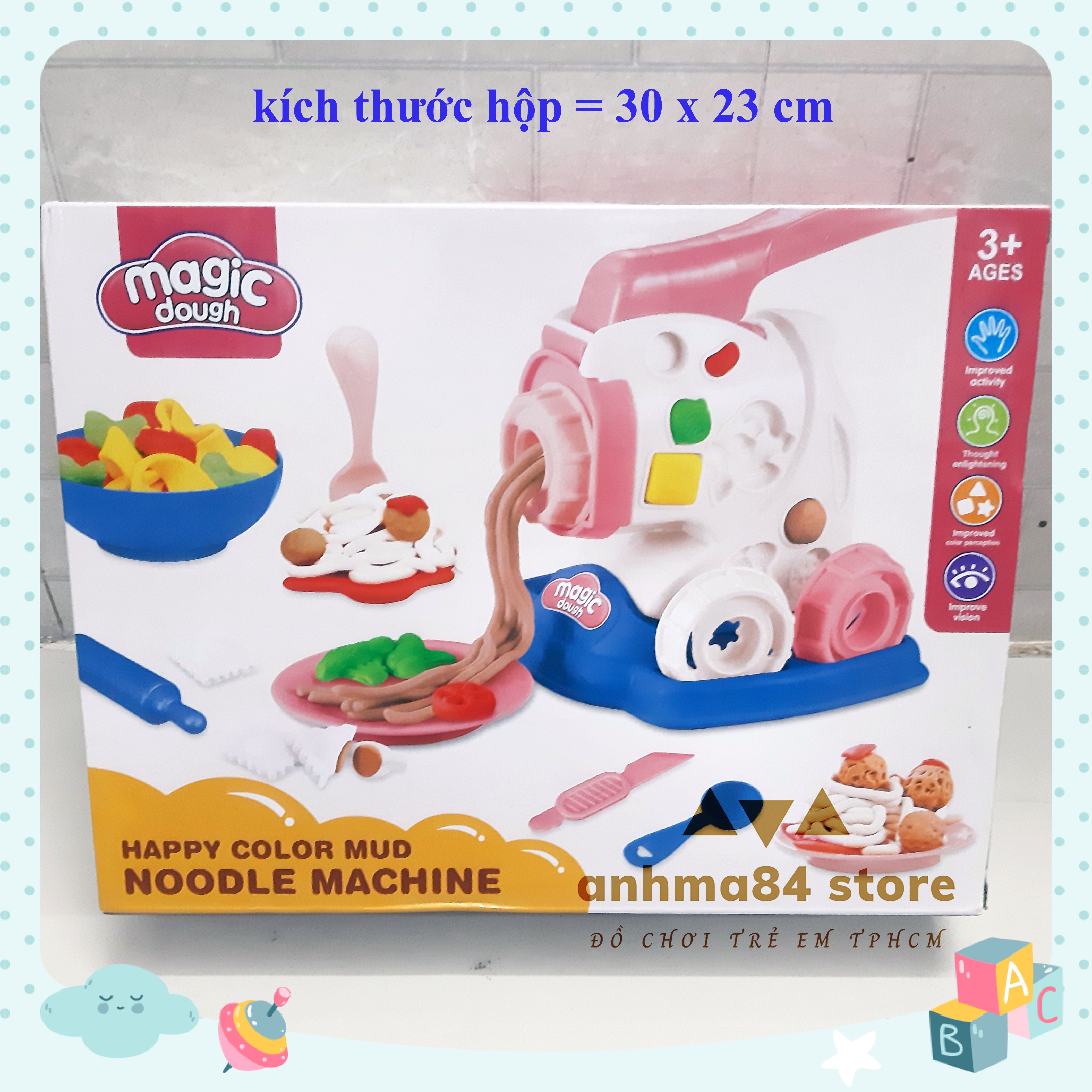 Đồ chơi Hộp Đất sét làm mì - đất nặn trẻ em kèm khuôn - đất sét tạo hình kèm khuôn - anhma84 store - cam kết y hình chụp