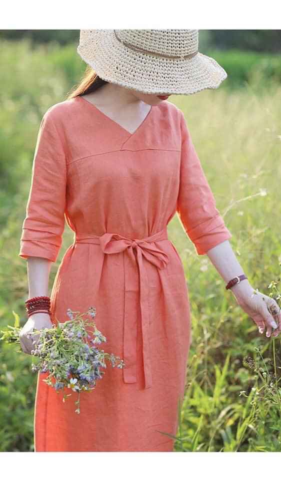 [HCM]Đầm Suông Nữ Thắt Eo Xinh Đẹp