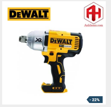 Thân máy vặn bulong dùng pin DeWALT 18V DCF897N cam kết hàng nhận được đúng mô tả đổi trả trong 7 ngày làm việc