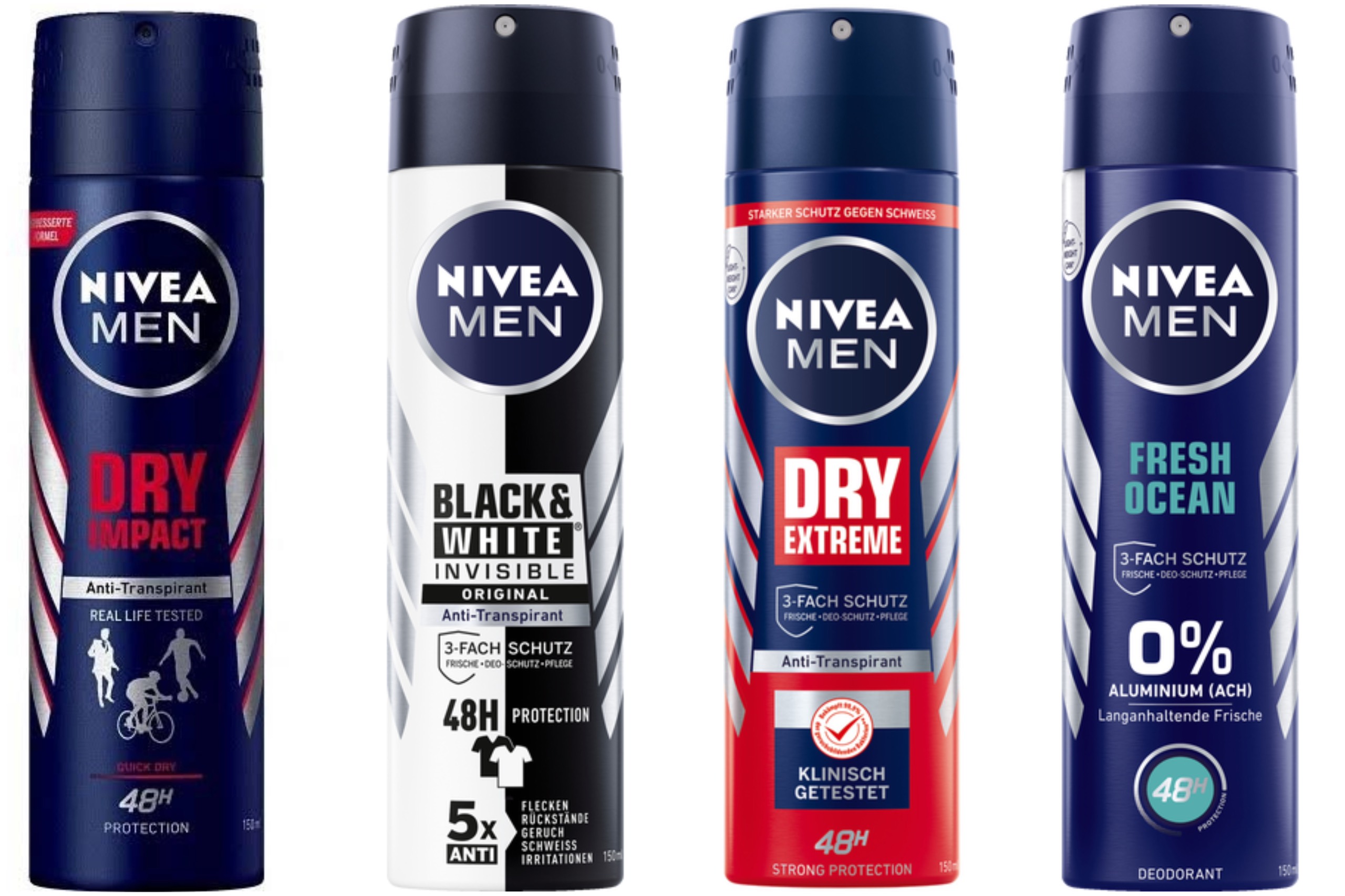 Xịt khử mùi toàn thân nam nivea men 48h-đức