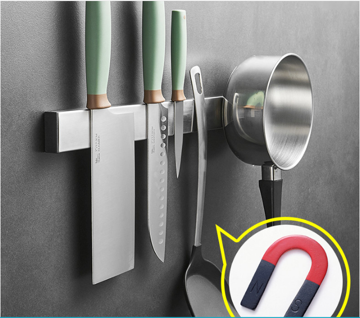 Thanh Nam châm inox304 xịn treo dao kéo, đồ nghề Taiwan 30cm kết dính tuyệt vời