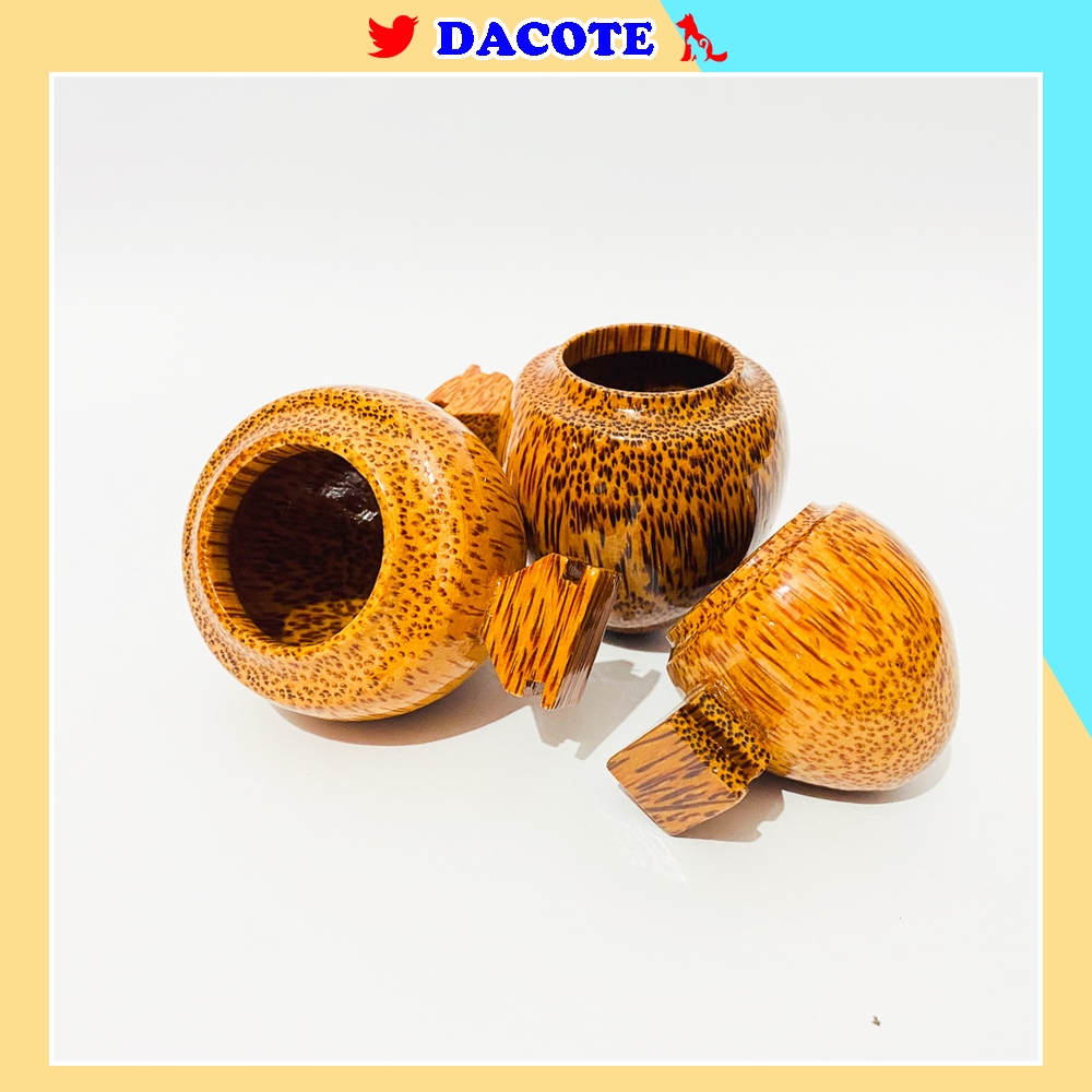 Cóng chào mào chất liệu gỗ cao cấp họa tiết siêu đẹp - Combo 3 cóng gỗ chim chào mào, họa mi, chích chòe