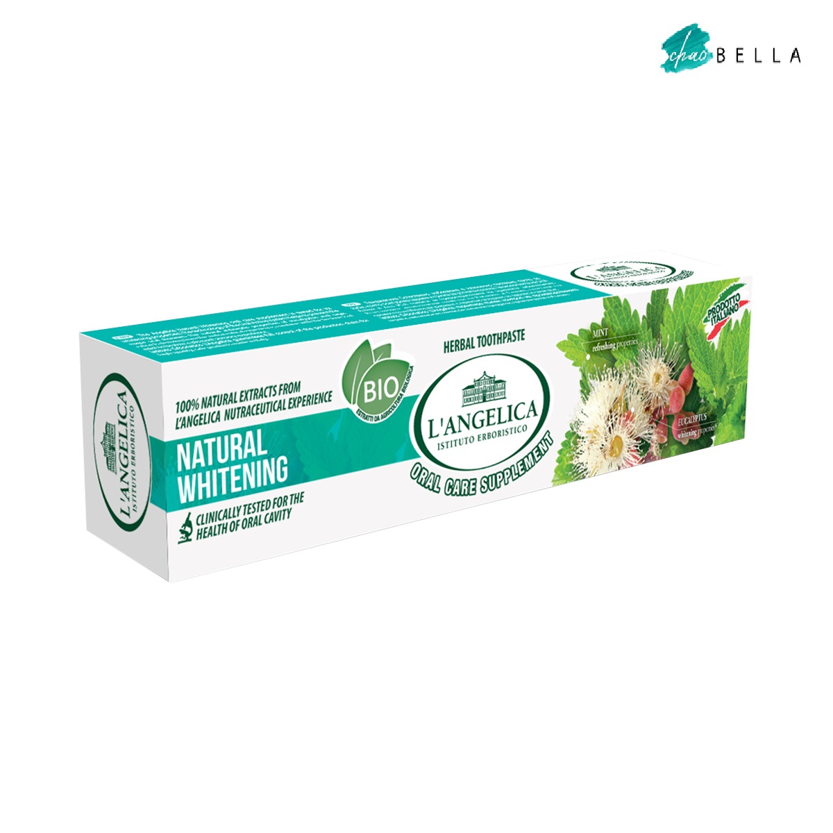 Kem Đánh Răng Thảo Dược Làm Trắng Răng Tự Nhiên L'angelica Toothpaste Natural Whitening 75ml - chaobella